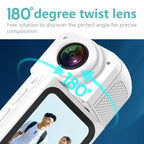 Anytek S70 Magnetic Thumb Sports Camera HD Outdoor Portable Riding Camera(White) - British D'sire