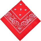Aomig Bandana Head Scarf for Men and Women, Stylish Cowboy Headband Handkerchief, Multi - purpose Hair Scarf Paisley Print Unisex Headwraps, Bib Party Face Covering Headwear for Motorcycling - Bandanas - British D'sire