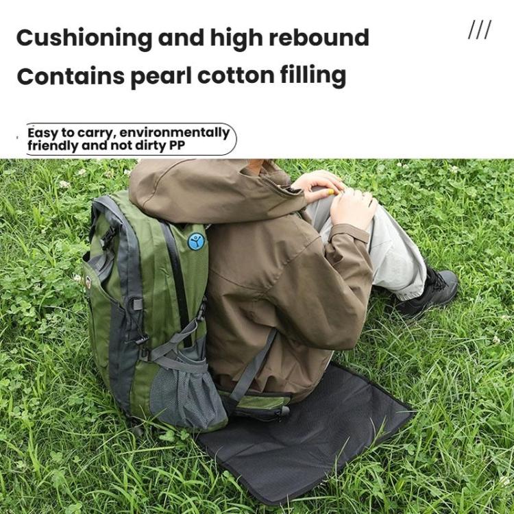 AOTU AT6216-1 37x35cm Outdoor Portable Moisture-proof Folding Cushion Oxford Cloth Camping Beach Thickened Heat Insulation Cushion(Army Green) - British D'sire