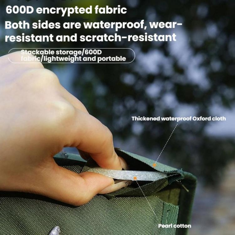 AOTU AT6216-1 37x35cm Outdoor Portable Moisture-proof Folding Cushion Oxford Cloth Camping Beach Thickened Heat Insulation Cushion(Army Green) - British D'sire
