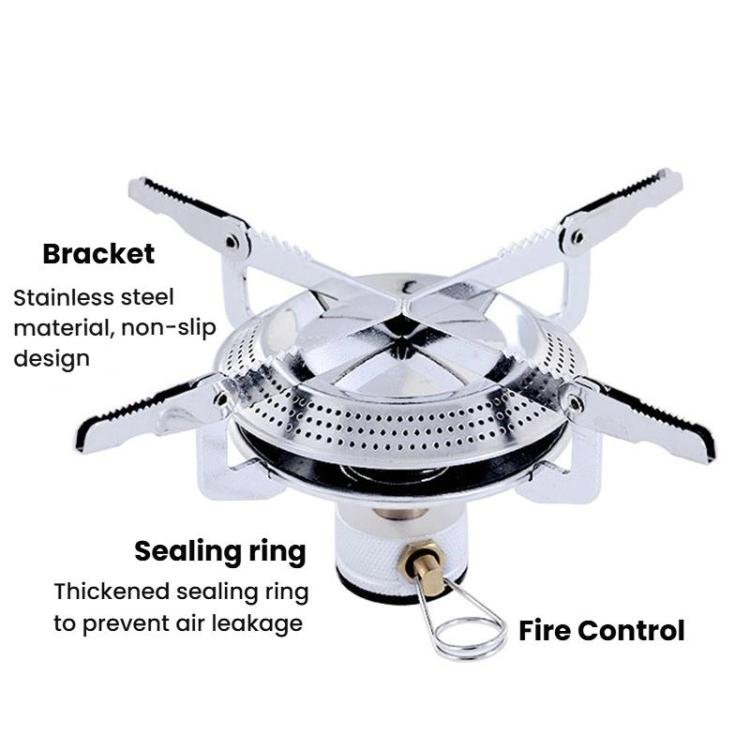 AOTU AT6313 Outdoor Camping Round Burner Integrated Gas Stove With High Power Burner - British D'sire