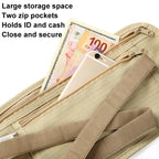 AOTU AT8853 Travelling Close Anti - theft Waist Pack Sports Thin Invisible Wallet(Beige) - British D'sire