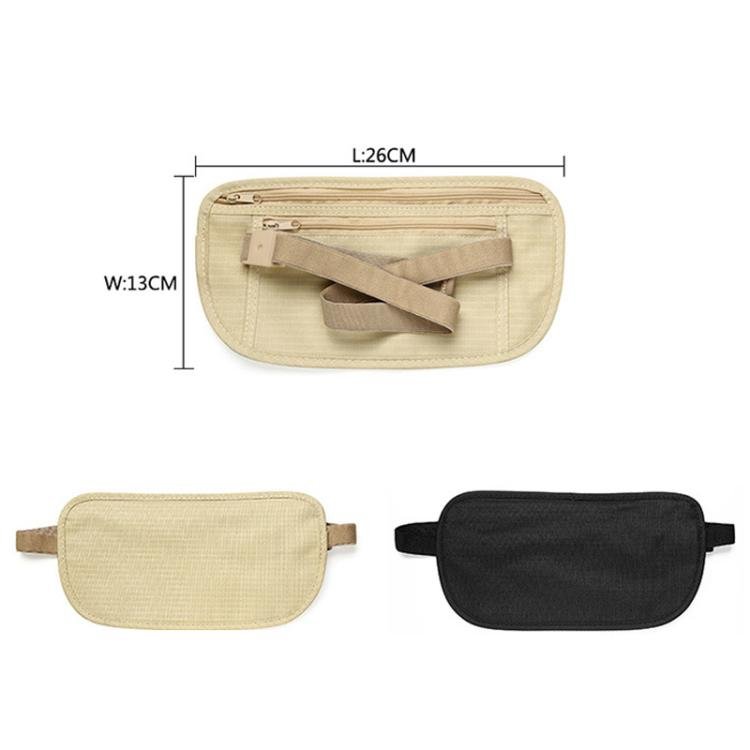 AOTU AT8853 Travelling Close Anti - theft Waist Pack Sports Thin Invisible Wallet(Beige) - British D'sire