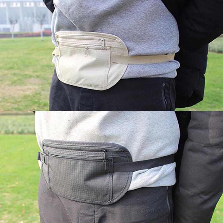 AOTU AT8853 Travelling Close Anti - theft Waist Pack Sports Thin Invisible Wallet(Black) - British D'sire