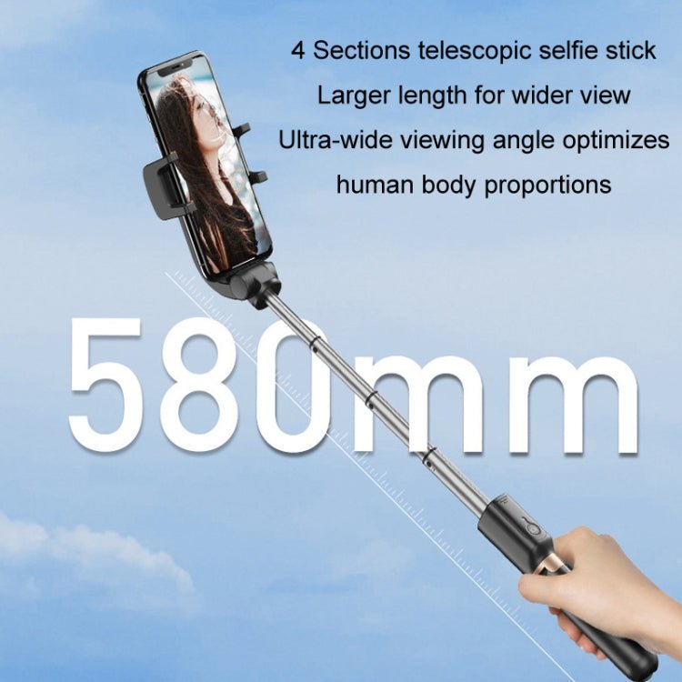 APEXEL APL - D6 Live Video Multifunctional Mobile Phone Gimbal Stabilizer Selfie Stick - British D'sire
