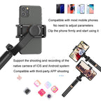 APEXEL APL - D6 Live Video Multifunctional Mobile Phone Gimbal Stabilizer Selfie Stick - British D'sire