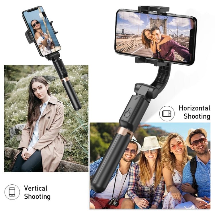 APEXEL APL - D6 Live Video Multifunctional Mobile Phone Gimbal Stabilizer Selfie Stick - British D'sire