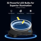 APEXEL APL - FL26 Jewelry Food Still Life Tri - color 9 - speed Slim Ring Macro Photography Fill Light - British D'sire