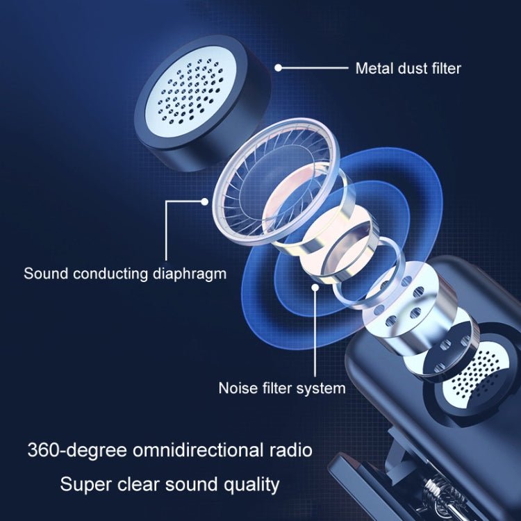 APEXEL APL - MIC009 One For Two Outdoor Live Noise Canceling Microphone(Black) - British D'sire