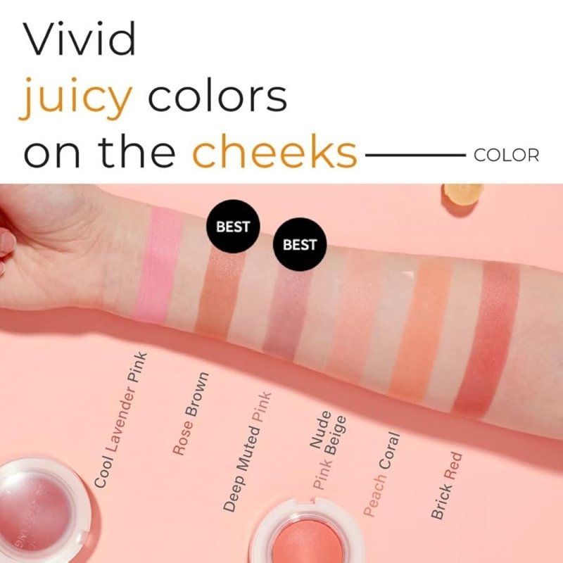 APIEU Juicy - Pang Jelly Blusher RD01 Soft Touch Blush - Blusher - British D'sire