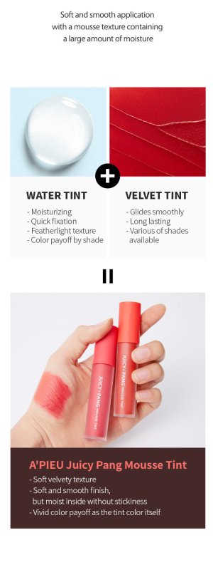 Apieu Juicy - Pang Mousse Tint CR05 Grapefruit - Mousse Tint - British D'sire