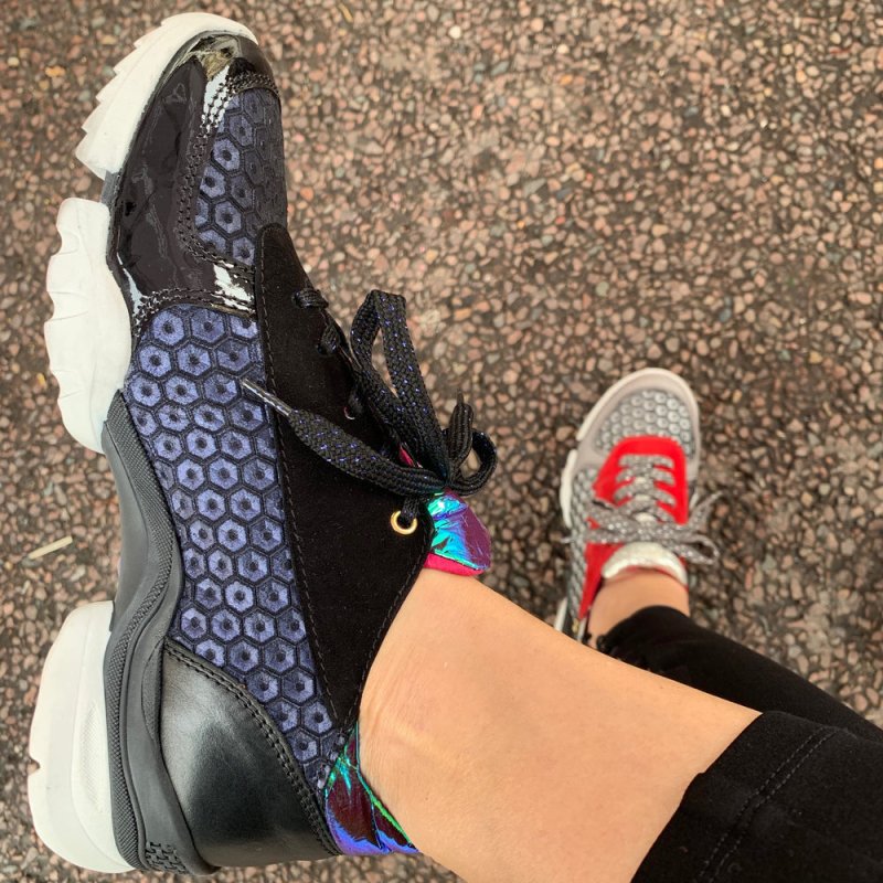 Aqua - Sneaker Black/Blue last pairs 38 and 41! - Sneaker - British D'sire