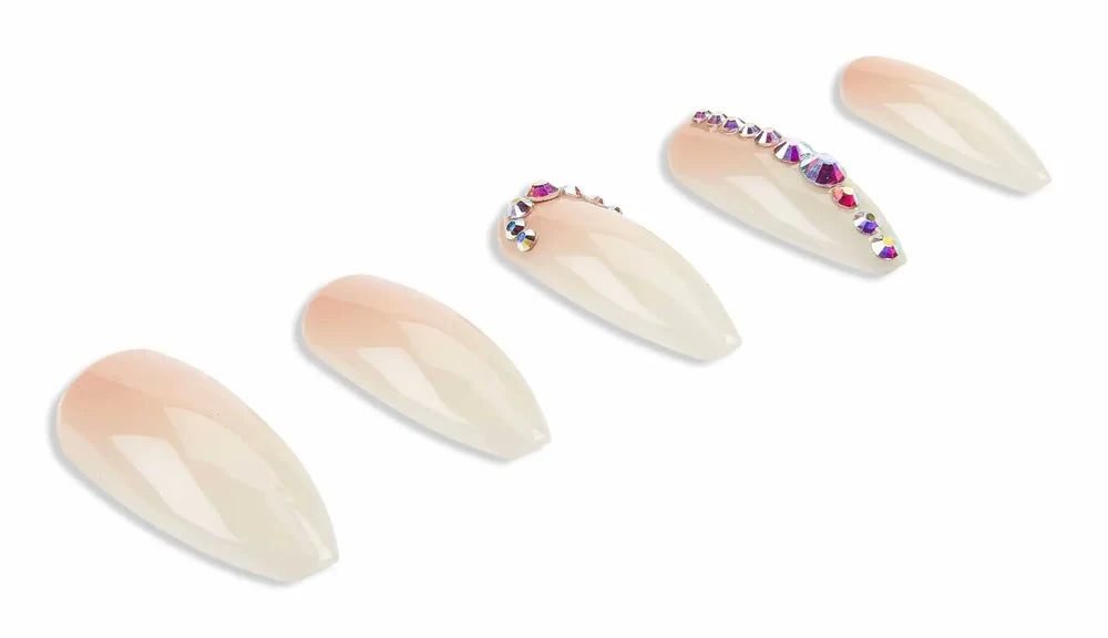 Ardell Nail Addict Premium Nail Set, Nude Light Crystals Main image