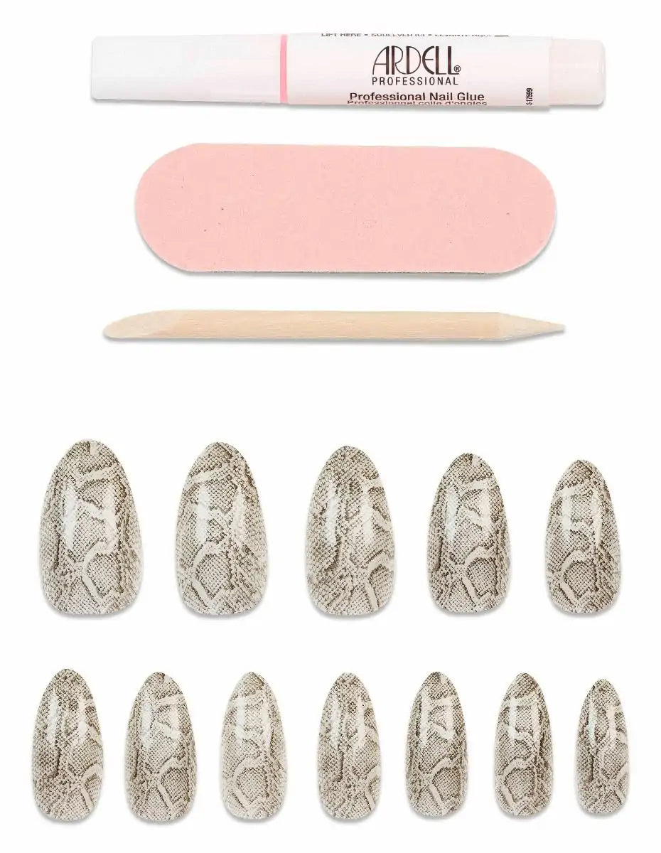 Ardell Nail Addict Premium Nails Grey Python