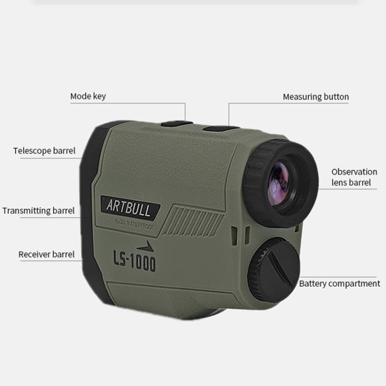 ARBULL LS - 1000 Golf Rangefinder Outdoor Altimeter Goniometer Telescope - British D'sire