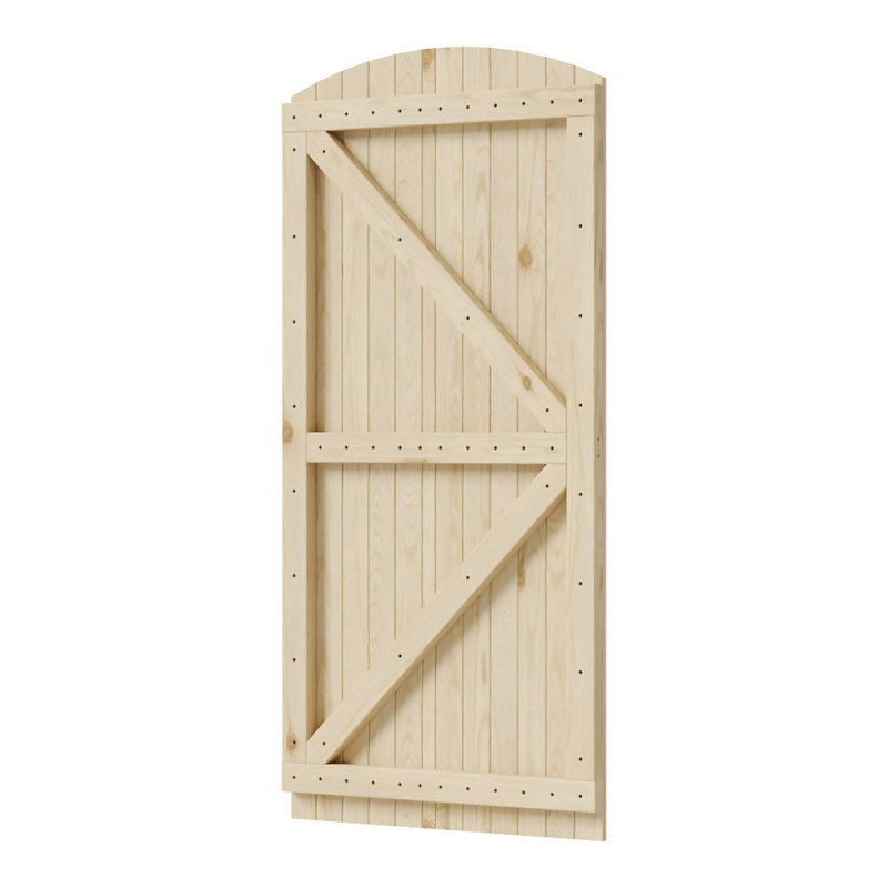 Arch Top Strong Garden Gate with Latch, 83cm W x 6cm D x 180cm H - Garden Gate - British D'sire