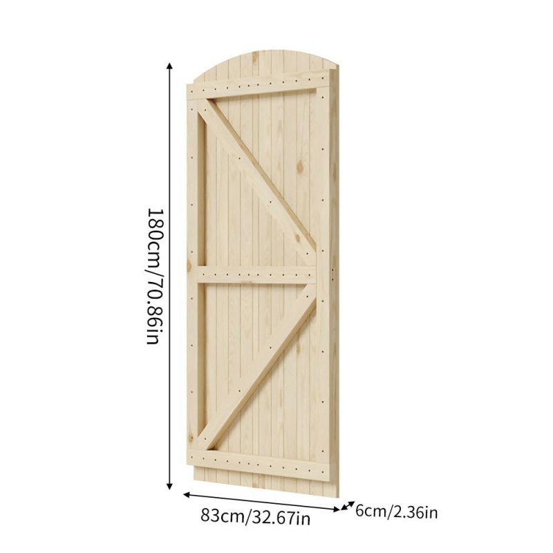 Arch Top Strong Garden Gate with Latch, 83cm W x 6cm D x 180cm H - Garden Gate - British D'sire