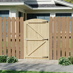 Arch Top Strong Garden Gate with Latch, 99cm W x 6cm D x 180cm H - Garden Gate - British D'sire