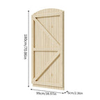 Arch Top Strong Garden Gate with Latch, 99cm W x 6cm D x 180cm H - Garden Gate - British D'sire