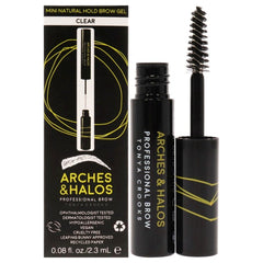 Arches and Halos - Mini Natural Hold Brow Gel - Clear for Women - 0.08 oz Brow Gel - Brow Gel - British D'sire
