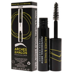 Arches and Halos - Mini Natural Hold Brow Gel - Clear for Women - 0.08 oz Brow Gel - Brow Gel - British D'sire