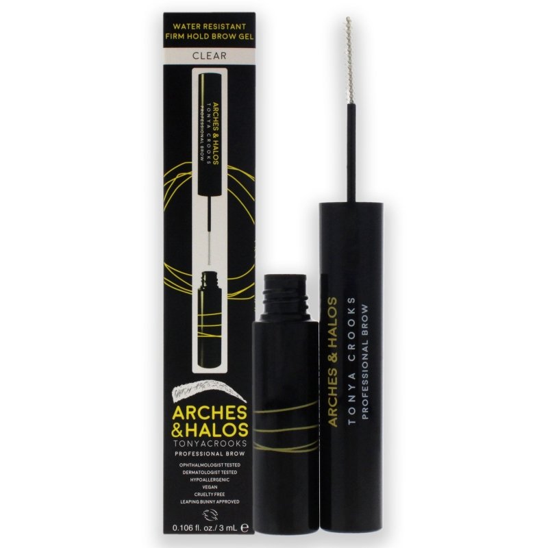 Arches and Halos - Water Resistant Firm Hold Brow Gel - Clear for Unisex - 0.106 oz Gel - Gel - British D'sire