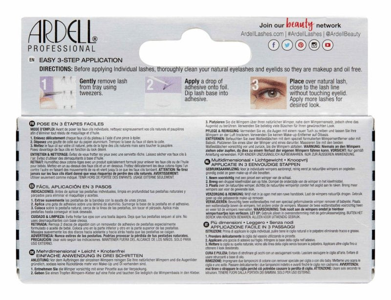 Ardell 3D Faux Mink Individuals in Long - False lashes - British D'sire