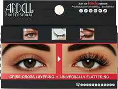 Ardell Double Demi Wispies False Eyelashes, Duo Adhesive Included, Full Volume Medium Length, Vegan Friendly, 1 Pair (Pack of 1) - False Eyelashes - British D'sire