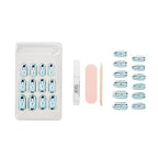 Ardell Nail Addict Metallic False Nails - Metallic Blue (24 Nails) - British D'sire