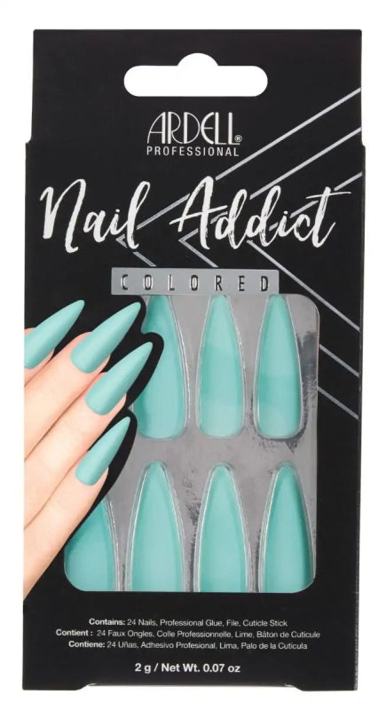 Ardell Nail Addict Nails Blue Lagoon - False Nails - British D'sire