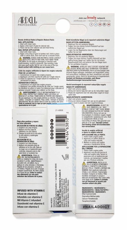 Ardell Nail Addict Precision Nail Glue. 3g - Nail Care - British D'sire