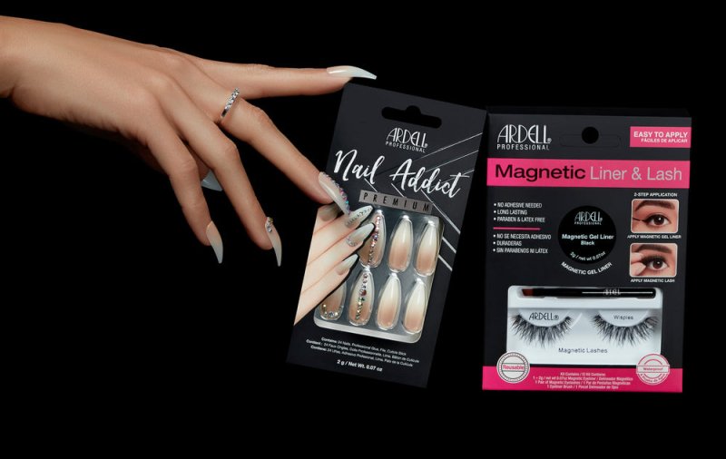 Ardell Nail Addict Premium Nail Set, Nude Light Crystals - False Nails - British D'sire