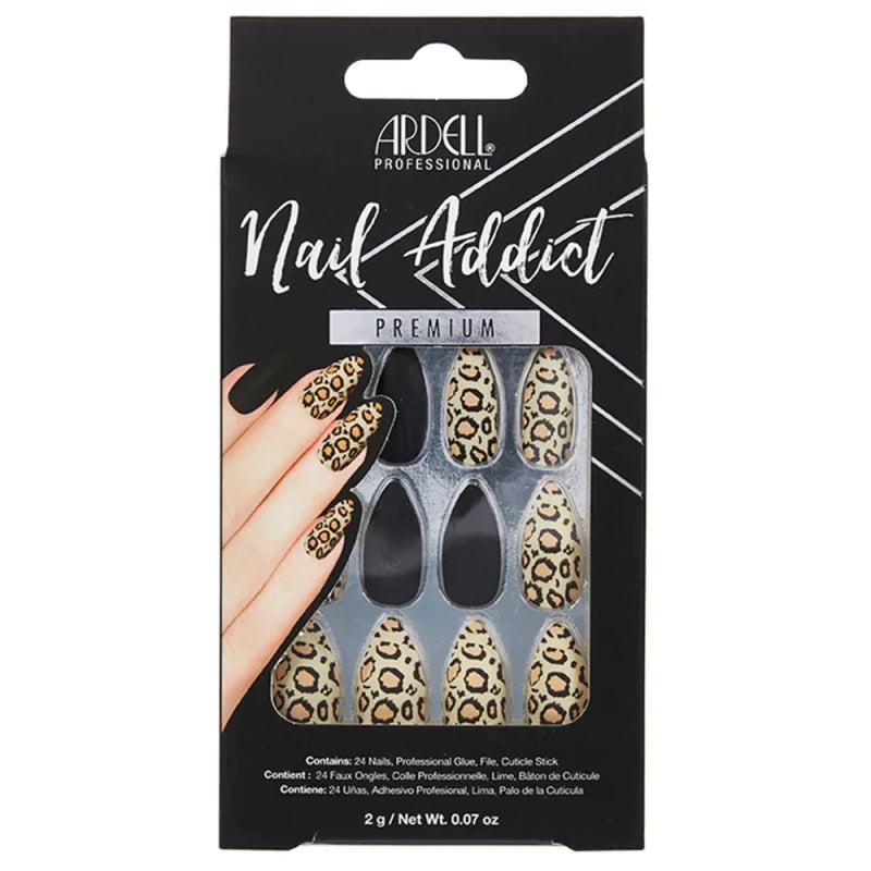Ardell Nail Addict Premium Nails Black Leopard Secondary image