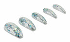 Ardell Nail Addict Premium Nails Blue Jewelled Glitter - False Nails - British D'sire