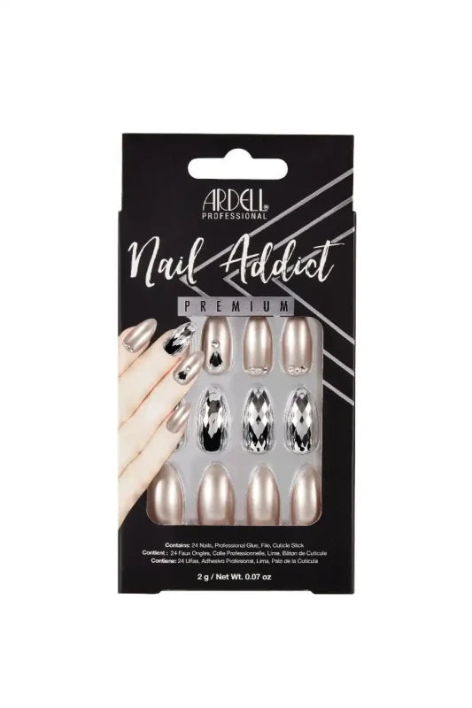 Ardell Nail Addict Premium Nails Champagne Ice - False Nails - British D'sire Main image