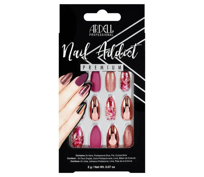 Ardell Nail Addict Premium Nails Chrome Pink Foil - British D'sire Main image