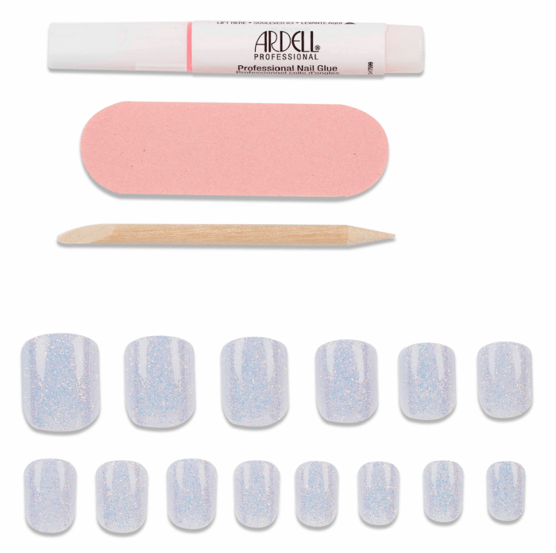 Ardell Nail Addict Premium Nails Crystal Glitter - False Nails - British D'sire