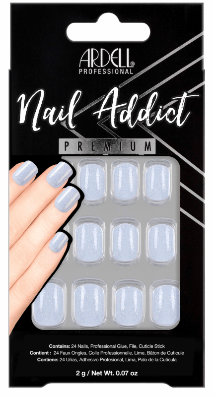 Ardell Nail Addict Premium Nails Crystal Glitter - False Nails - British D'sire