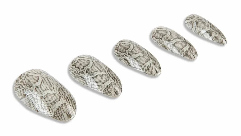 Ardell Nail Addict Premium Nails Grey Python - False Nails - British D'sire