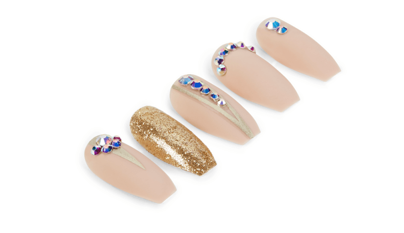 Ardell Nail Addict Premium Nails Nude Jewelled Secondary image
