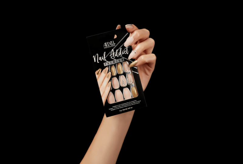 Ardell Nail Addict Premium Nails Nude Jewelled - False Nails - British D'sire