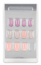 Ardell Nail Addict Premium Nails Pastel Pink & Purple - False Nails - British D'sire