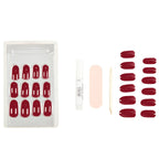 Ardell Nail Addict Solid False Nails - Bordeaux - British D'sire