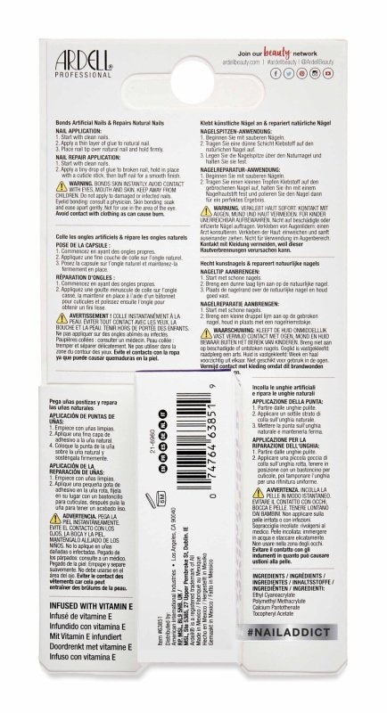 Ardell Nail Addict Strong Hold Glue, 4g - Nail Care - British D'sire