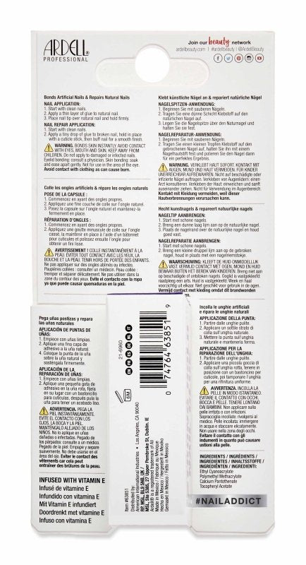 Ardell Nail Addict Strong Hold Glue, 4g - Nail Care - British D'sire