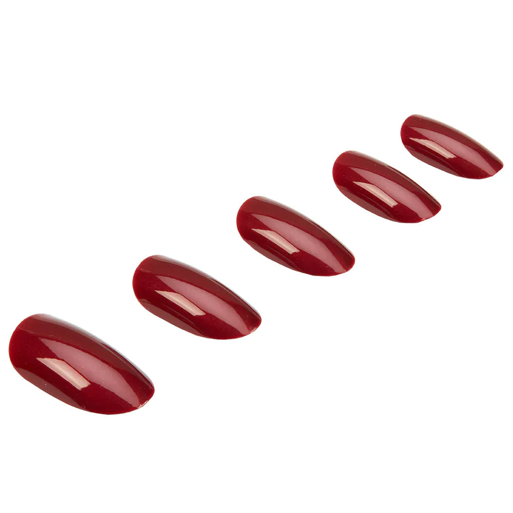 Ardell Nail Addict Solid False Nails - Bordeaux Secondary image