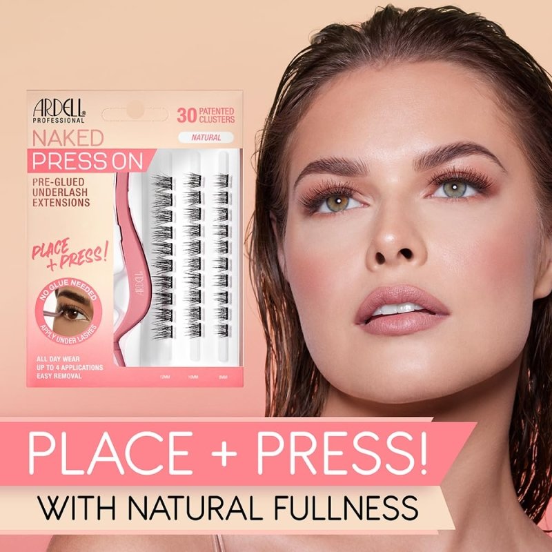 Ardell Naked Press On Pre-Glued Underlash Extensions - Natural Secondary image