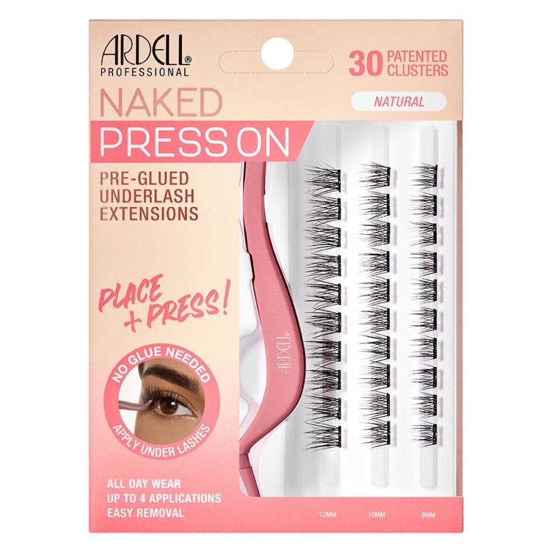 Ardell Naked Press On Pre - Glued Underlash Extensions - Natural - False Eyelashes - British D'sire