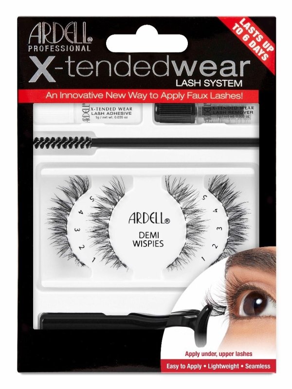 Ardell X - Tended Wear Lash System - Demi Wispies - False Eyelashes - British D'sire