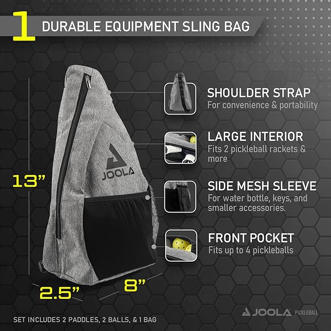 Arezzo - Essentials Performance Pickleball Paddle with Reinforced Fiberglass Surface and Honeycomb Polypropylene - Outdoor Sports & Equipments - British D'sire